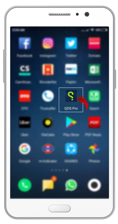 Open The QDS Pro App